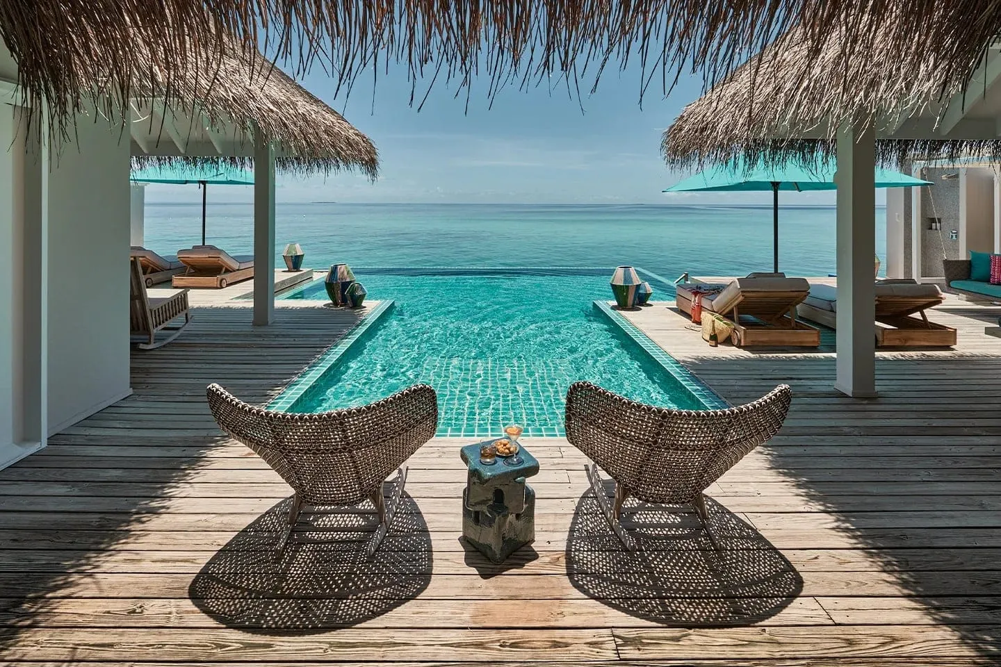 Finolhu, A Seaside Collection Resort — Poolvilla mit offenem Blick über die Lagune