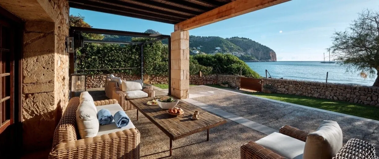 Can Simoneta — Private Terrasse mit Blick über die Küste