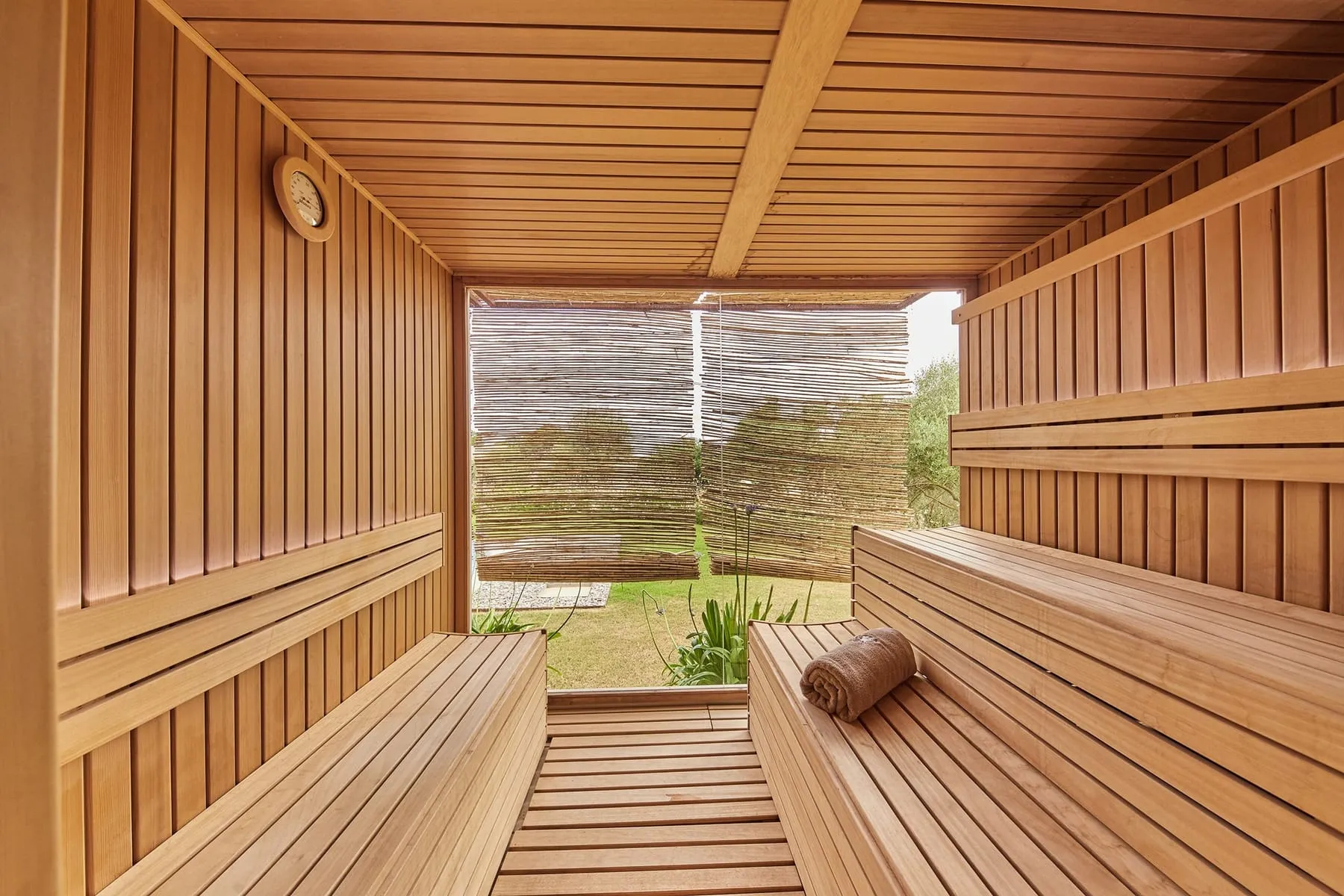 Pleta de Mar — Private Sauna in warmem Holz